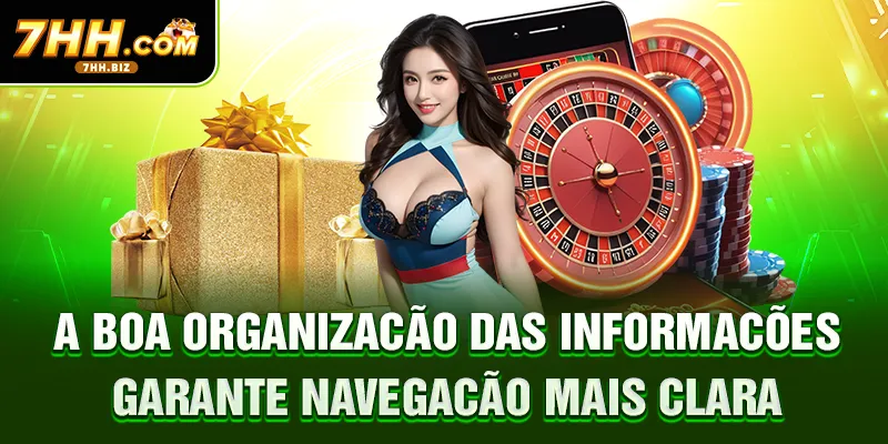 A boa organização das informações garante navegação mais clara